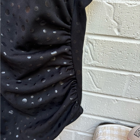 Cole of CA NWT black with silver dots one piece swimsuit size 14 - Picture 2 of 6